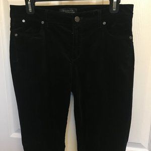 Talbots Black Velveteen "Flawless 5-Pocket" Jeans - Size 4 (straight leg)